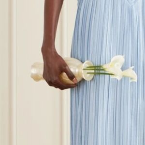 Cult Gaia Purse Unique Floral Cream Clutch Purse